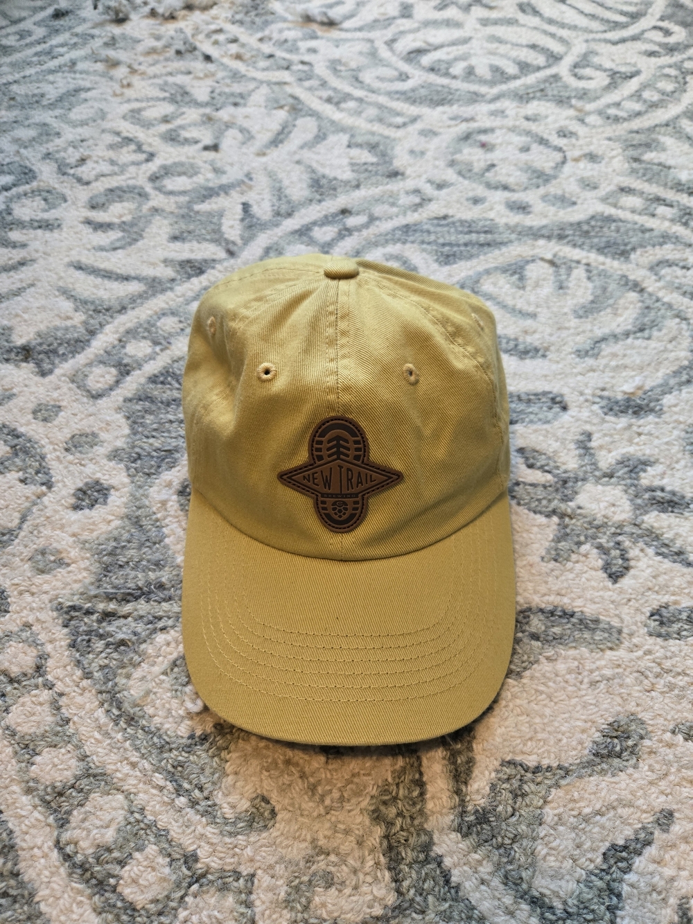 New Trail Brewing Mustard Yellow Logo Baseball Cap